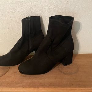 Black sock booties